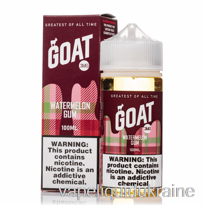 Vape Ukraine Watermelon Gum - Goat E-Liquid - 100mL 3mg